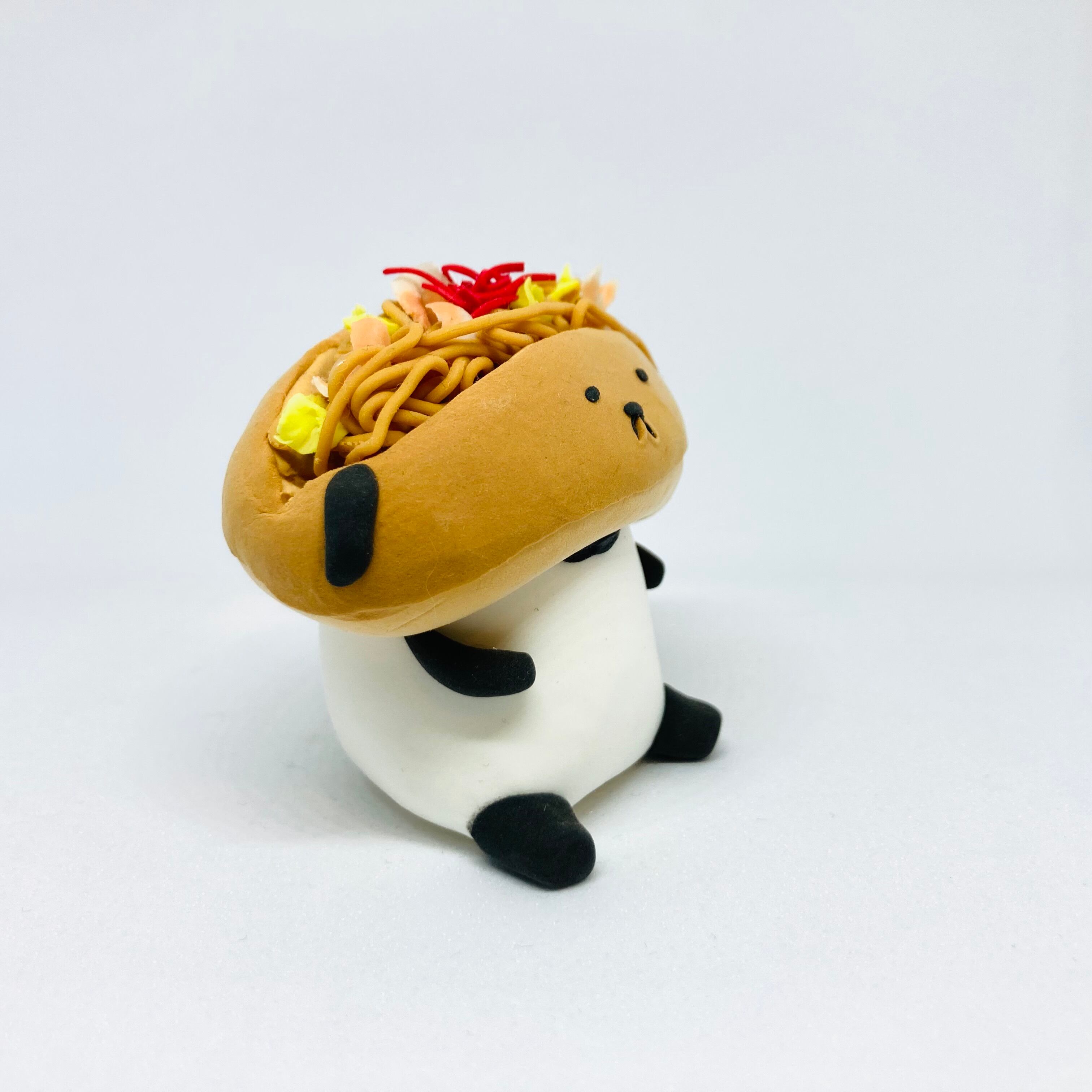 やきそばコッペパンダ / 紙粘土 / カトコト