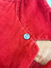 40s MOHAWK CORDUROY OPEN COLLAR SHIRT Size L