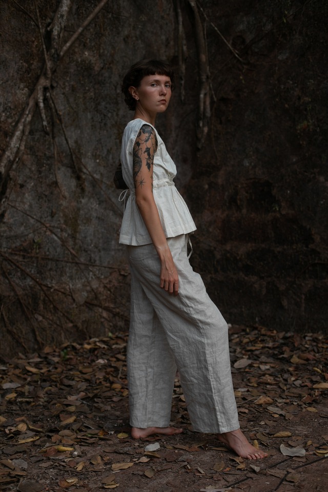 Organic Handloom Cotton Shape Top
