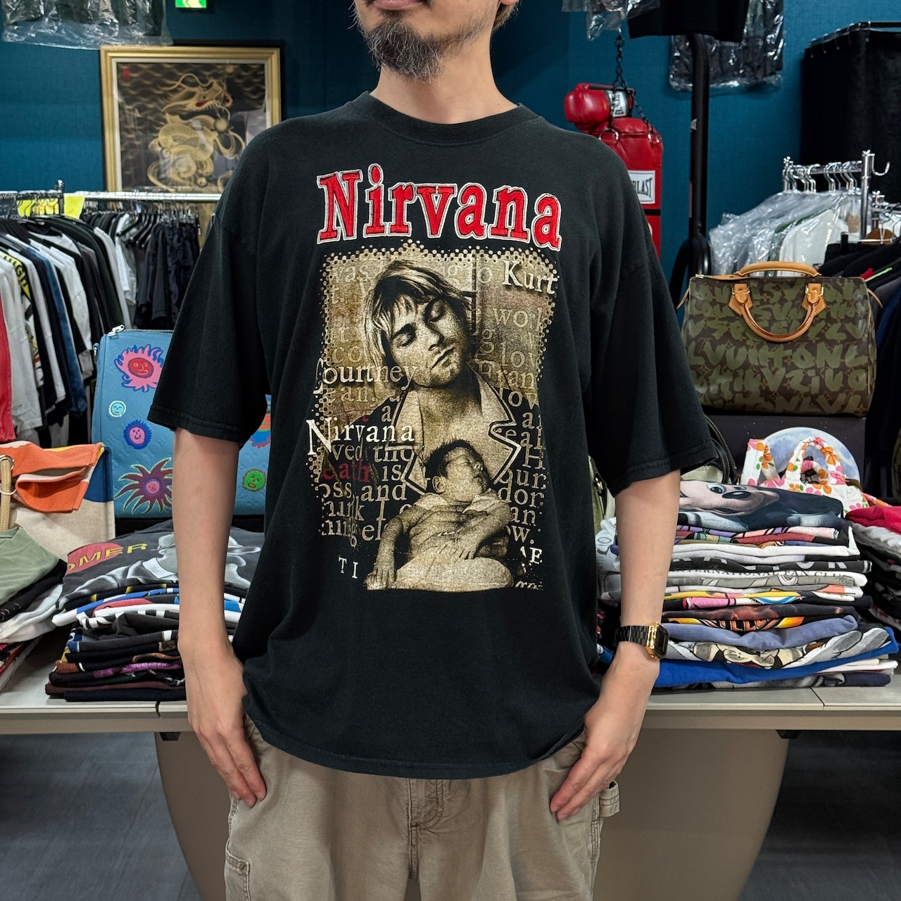 【NIRVANA】ニルヴァーナ "KURT & FRANCES" メキシカン Vintage Tシャツ