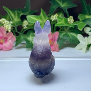 11.フローライトうさぎ・インテリア