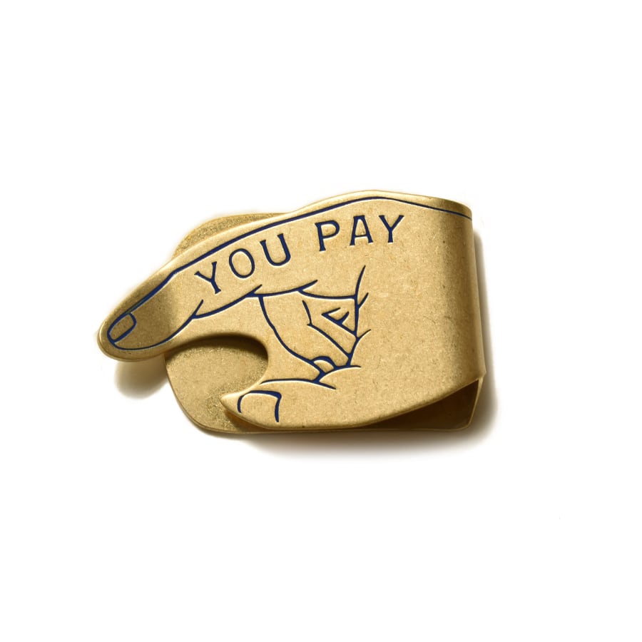 Button Works BW You Pay Money Clip | Button Works Store ボタンワークス