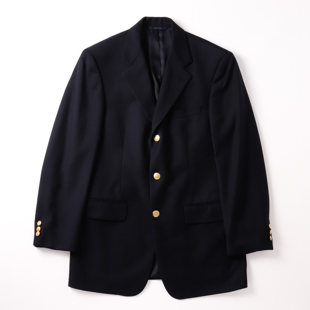 【未使用】BROOKS BROTHERS Made in USA wool Navy blazer size36 gold button USA fabric extra condition ／ブルックス ブラザーズ  高級生地 ウール 紺ブレ ネイビー ジャケット サイズ36 金ボタン アメリカ製生地  定価約25万 3つボタン エクストラコンディション