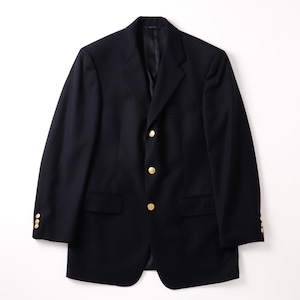 【未使用】BROOKS BROTHERS Made in USA wool Navy blazer size36 gold button USA fabric extra condition /ブルックス ブラザーズ 高級生地 ウール 紺ブレ ネイビー ジャケット サイズ36 金ボタン アメリカ製生地 定価約25万 3つボタン エクストラコンディション