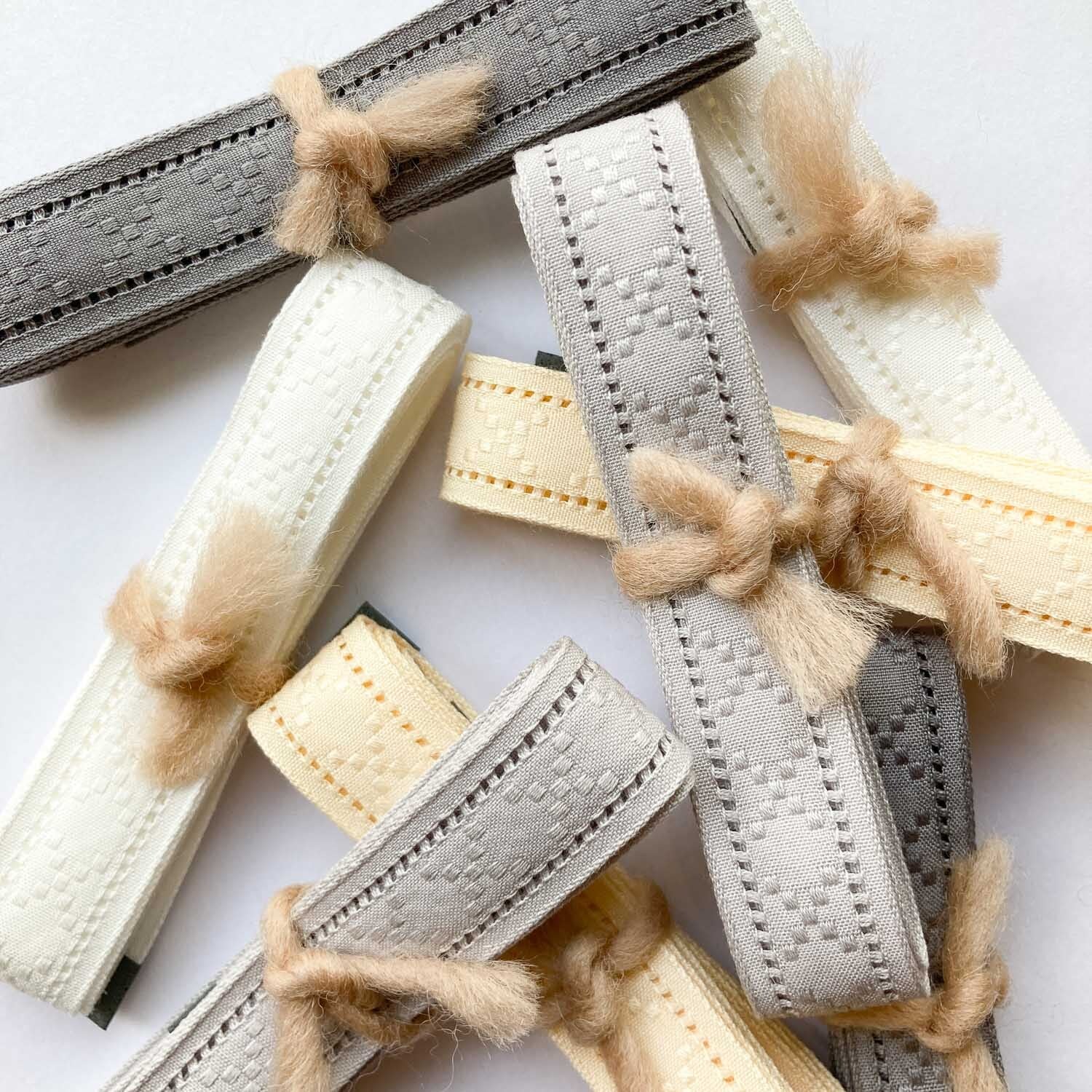 再入荷〉SHINDO X柄ナチュラルレーシィリボン（15mm/1m〜） | Dua