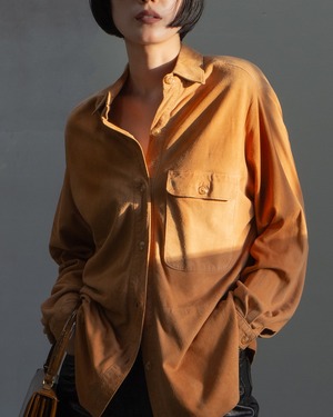 1980s suede leather shirt
