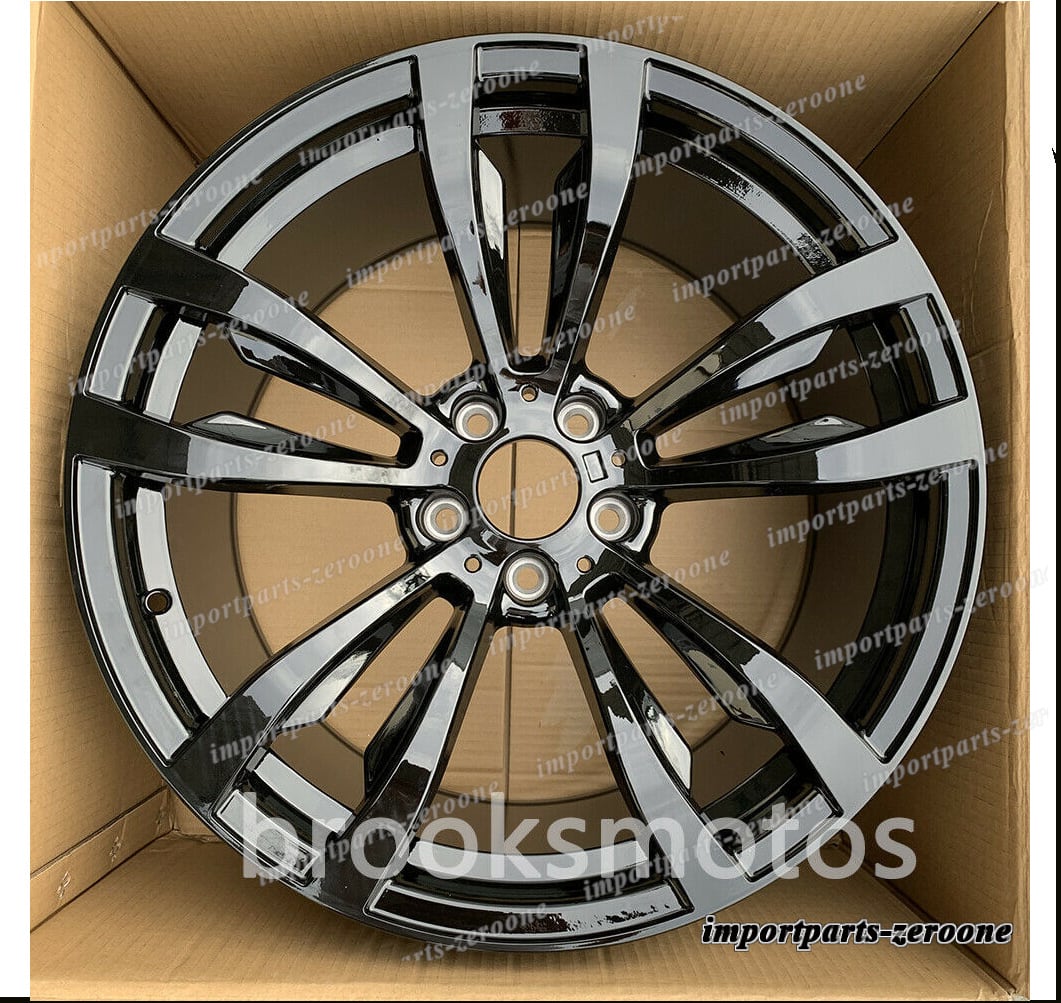 20インチ グロス ブラック STYLE ホイールセット BMW X5 E70 F15 X6