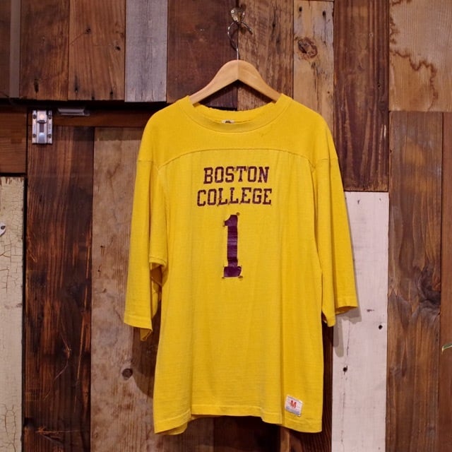 1970 80s Champion Football T Shirt No1 Blue Bar Label チャンピオン フットボール ナンバリング Tシャツ Asis 古着屋 仙台 Biscco 古着 Vintage 通販