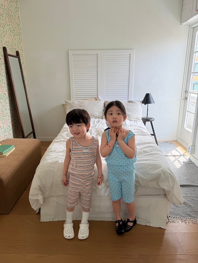 【取寄】pie|ping pong 5-part leggings (rainbow)|ピンポン5分丈レギンス(レインボー)|XS-XL|kids|26 summer