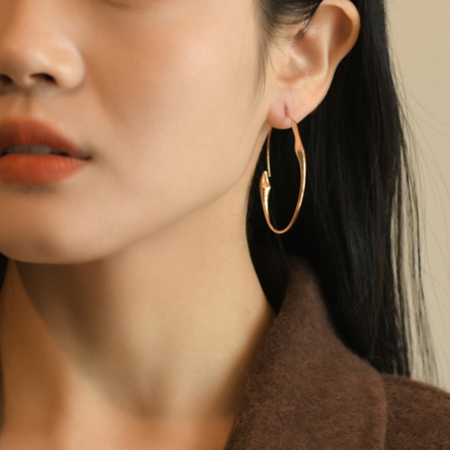 silver925 perl  removable hoop pierce