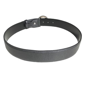 BVLGARI black leather belt “BVLGARI BVLGARI”