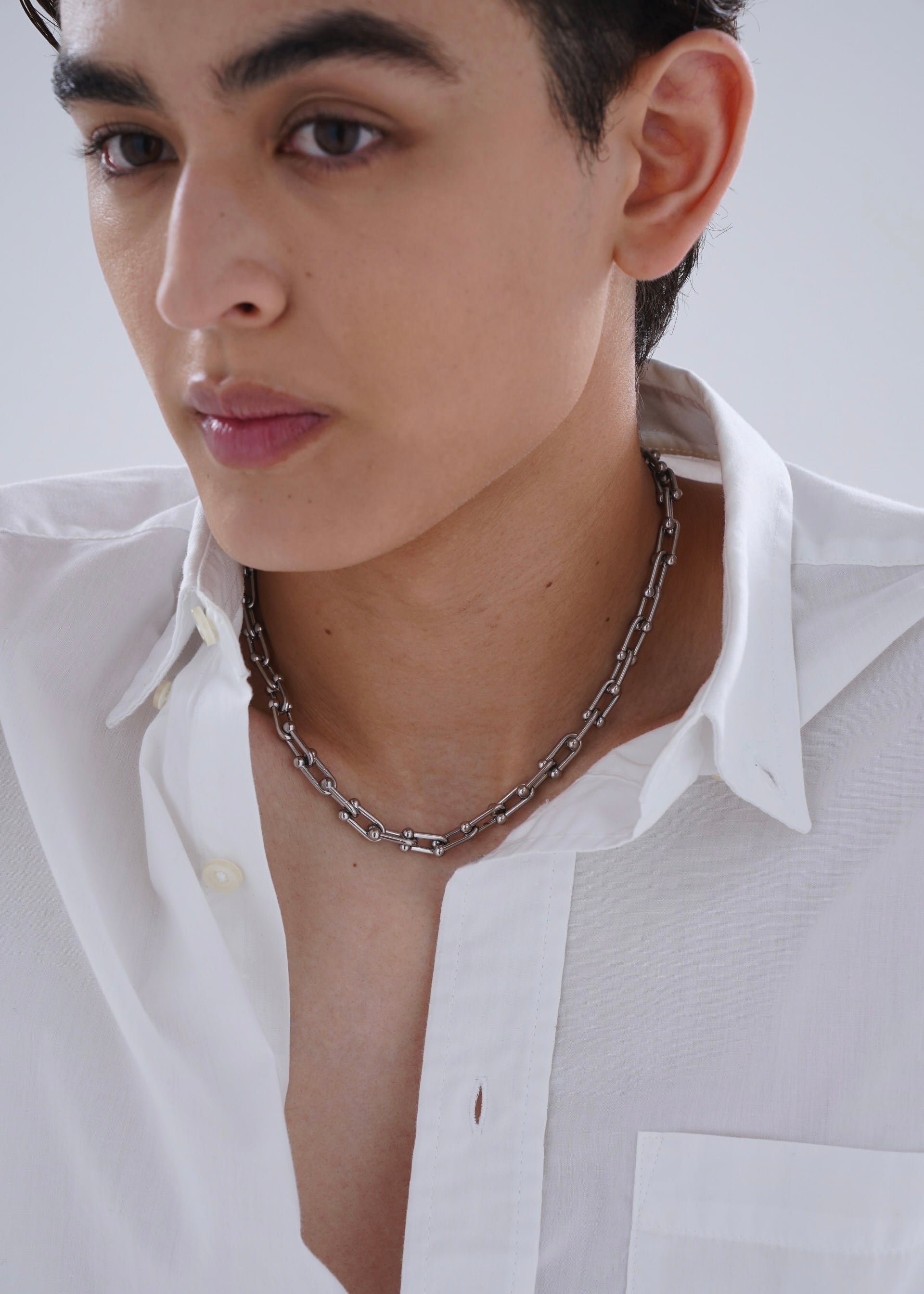 316L ball necklace【SILVER】#n14 | namuel