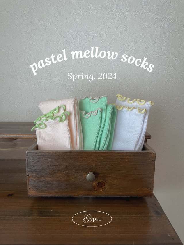 【単品】pastel mellow socks 3col