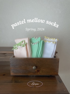 【単品】pastel mellow socks 3col