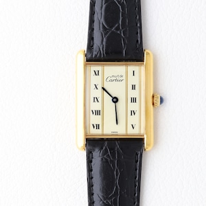 カルティエ マストタンク LM ストレートローマン ダイヤル