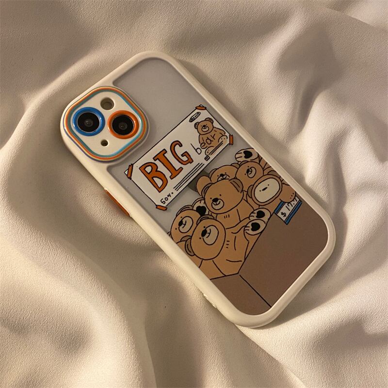 iPhone14 Pro Max/13/12ケース クマ柄 可愛い BIG bear 動物柄