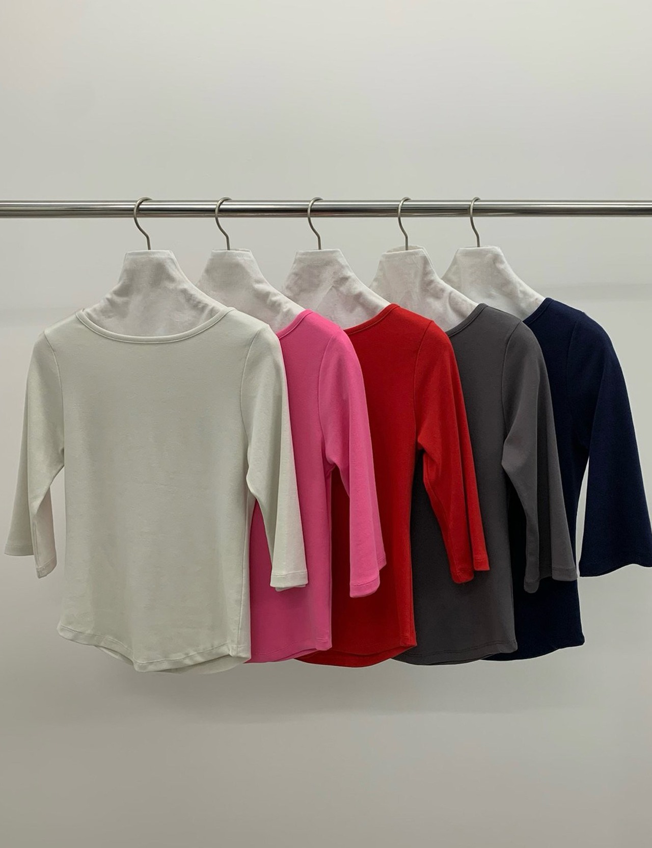 【新作5％OFF・3日間】Three-quarter sleeve Tops_5colors