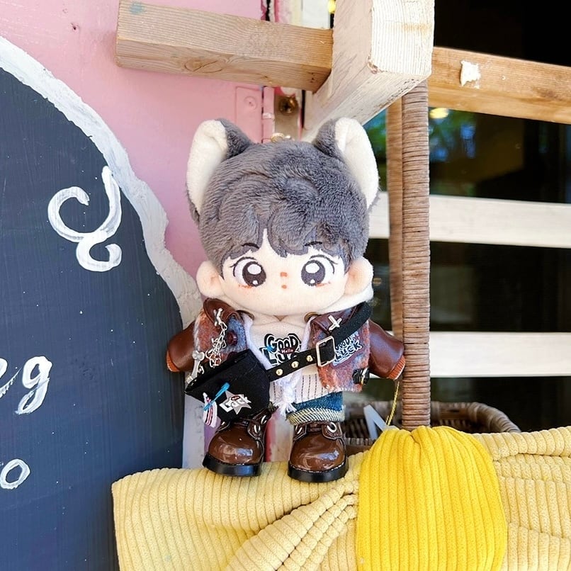 10cmぬい服】メイラードジャケットコーデ 10cm着せ替えぬいぐるみ用