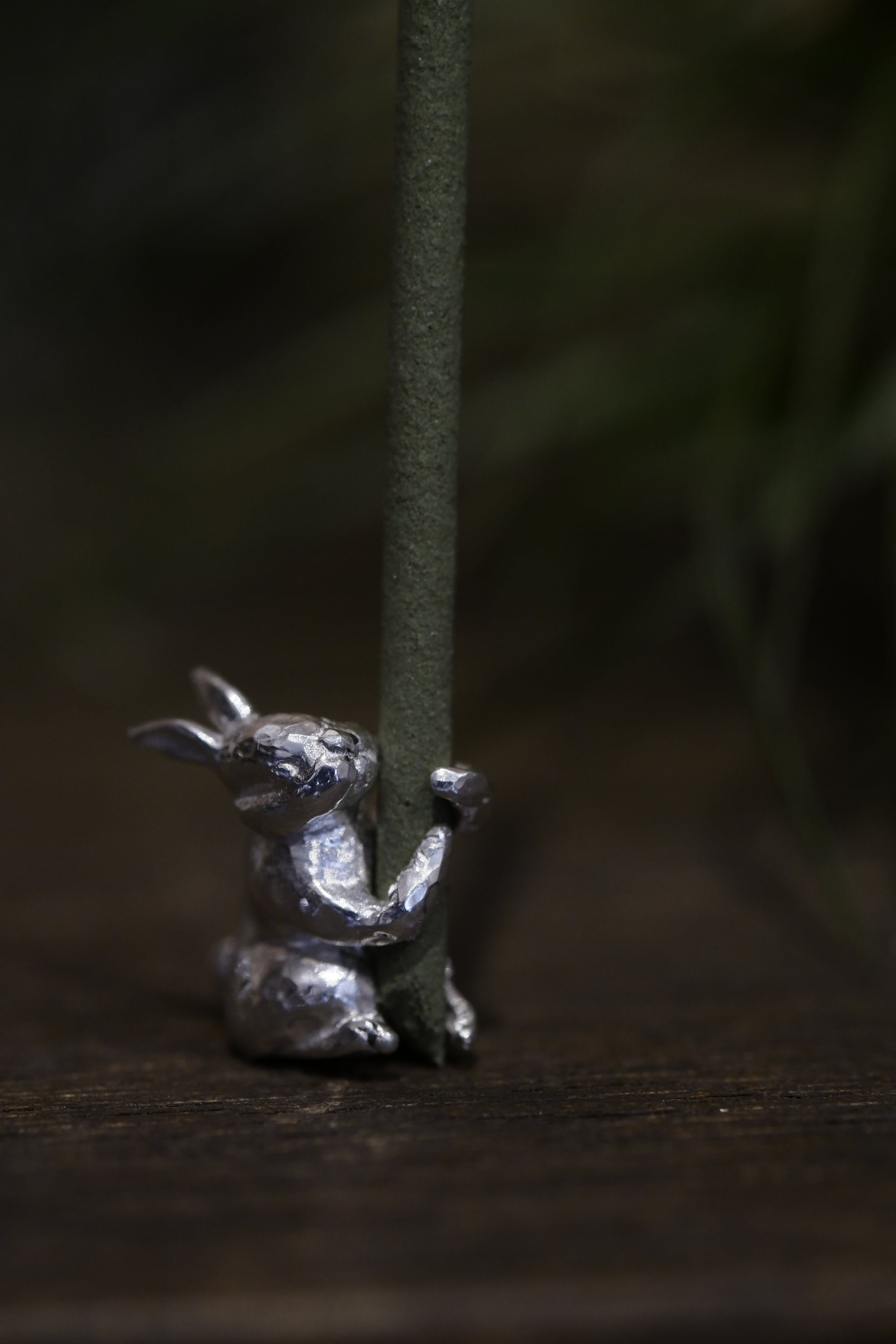 純銀うさぎ香立 「GINOLUA」 | 宗達アートクラフト