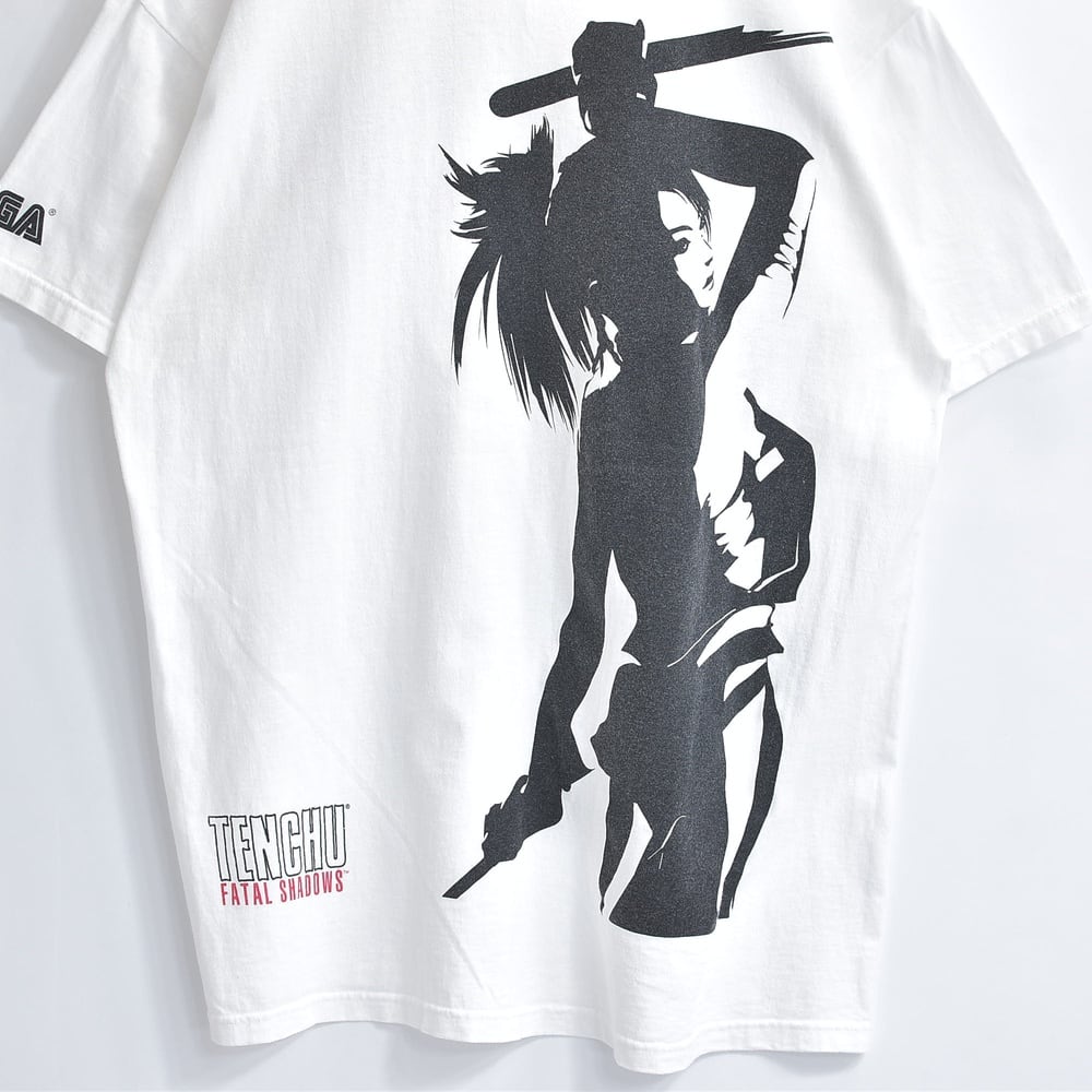 2000s頃 SEGA FRUIT OF THE LOOM 天誅 紅 FATAL SHADOWS くノ一 アクションゲーム プロモーション Tシャツ ホワイト USED ヴィンテージ ビンテージ 古着 メンズ XLサイズ