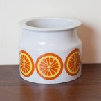 ARABIA FINLAND POMONA ORANGE JAM POT(L)
