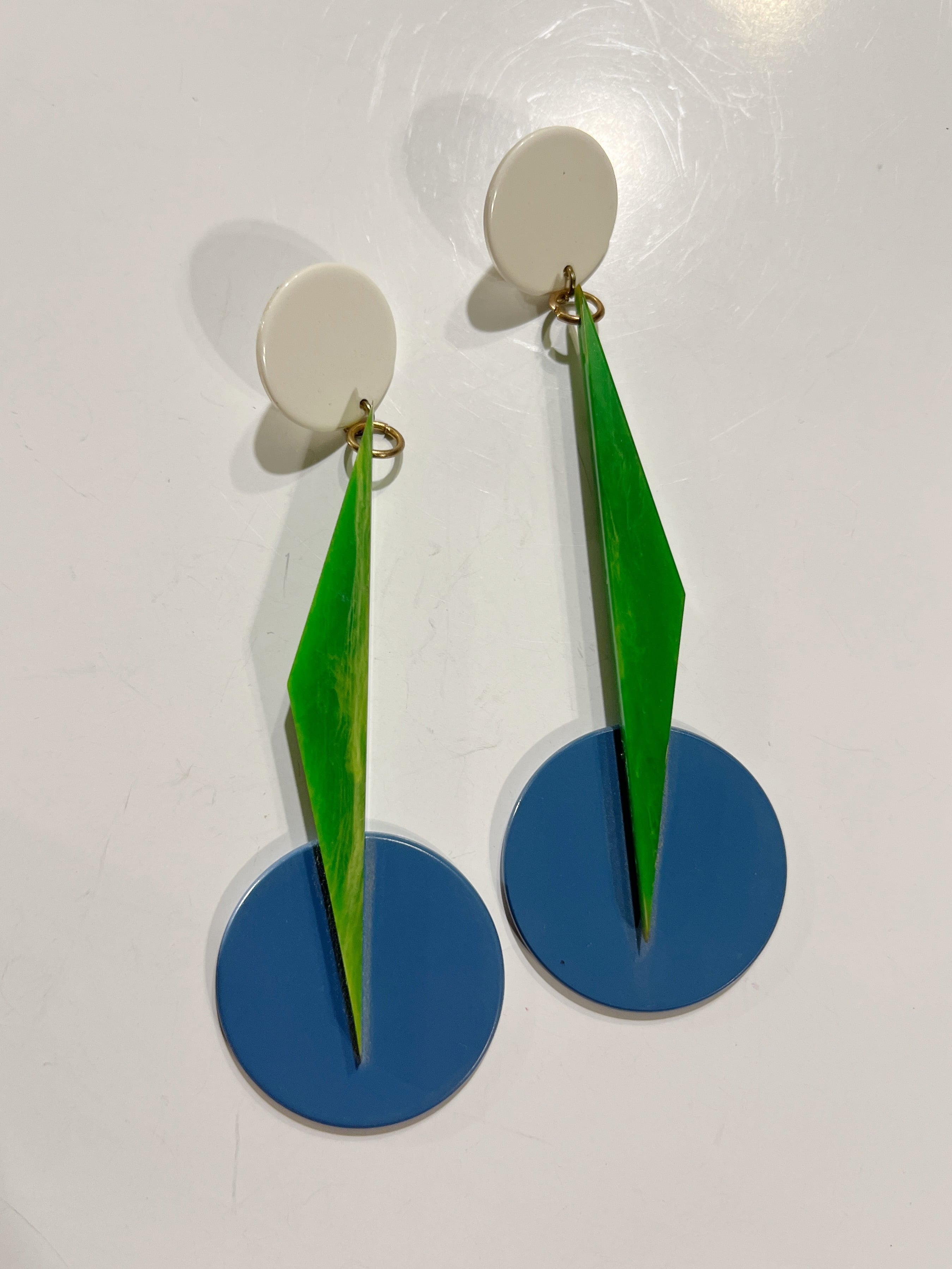 Desiner's bakelite pierced earrings ( デザイナーズ ベークライト ピアス )