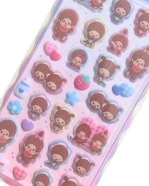 コットンパフィシール　モンチッチ/ベビチッチ