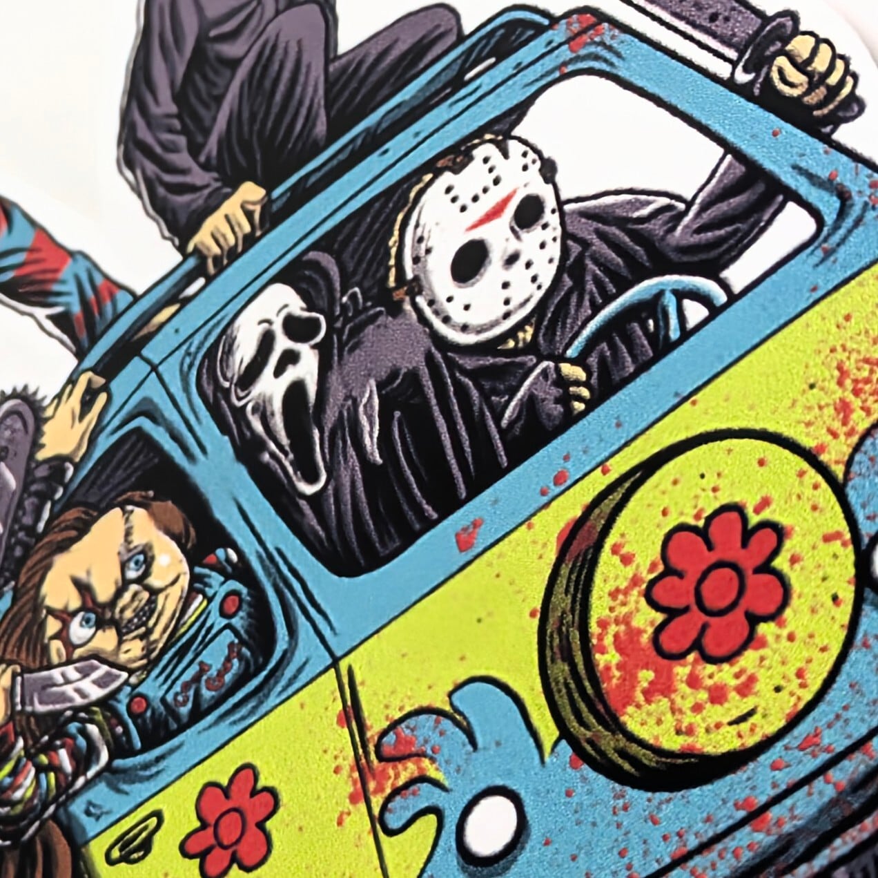 送料無料!! 【 DIE-CUT STICKER / ダイカットステッカー】 『 ホラー映画キャラクター / ホラーアイコン 』 スラッシャー・キラー / ヴィラン / ホラー映画歴代の悪達集合(笑) / ステッカー / シール