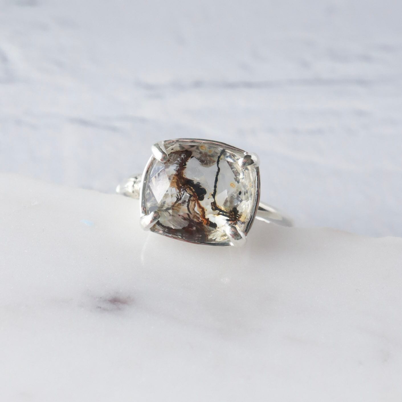 シルバールチルクォーツ リング | DoubleMoon jewelry