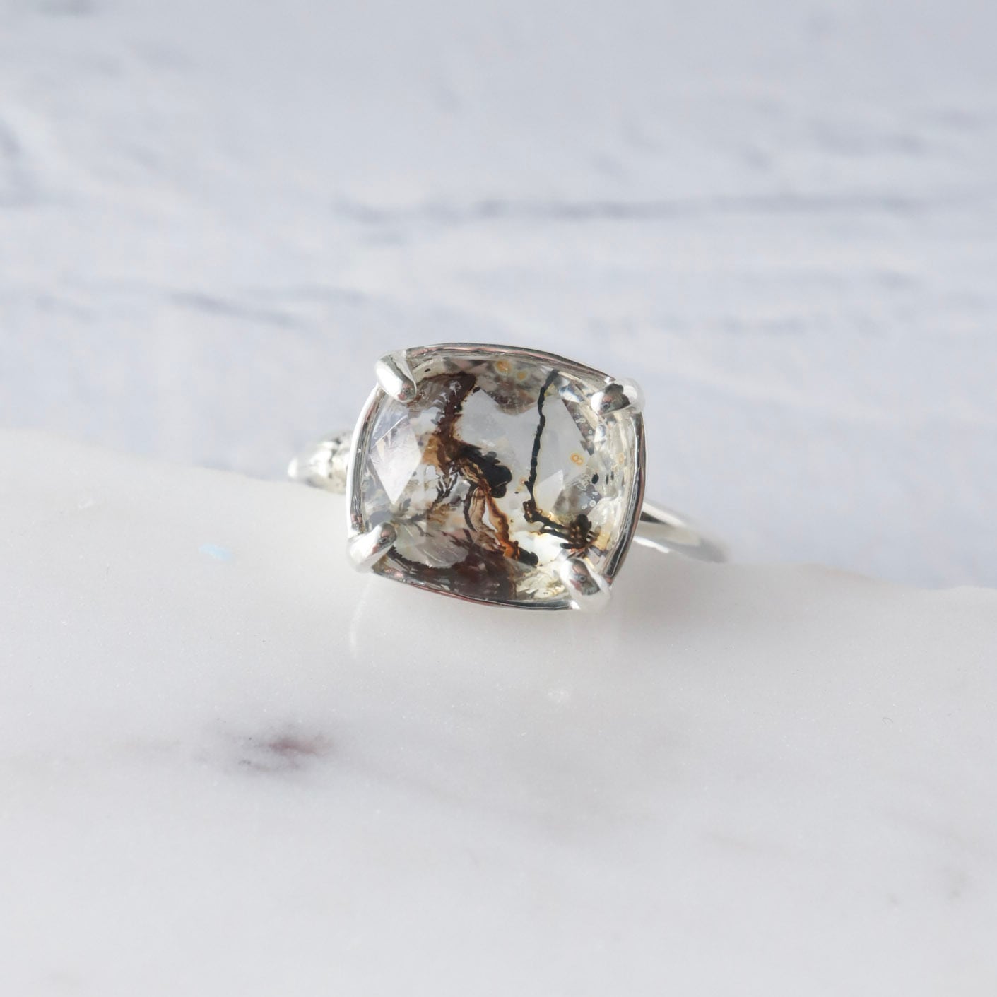 デンドリティッククォーツring / Silver