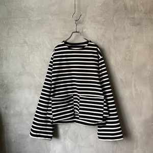 border cutsew white×black