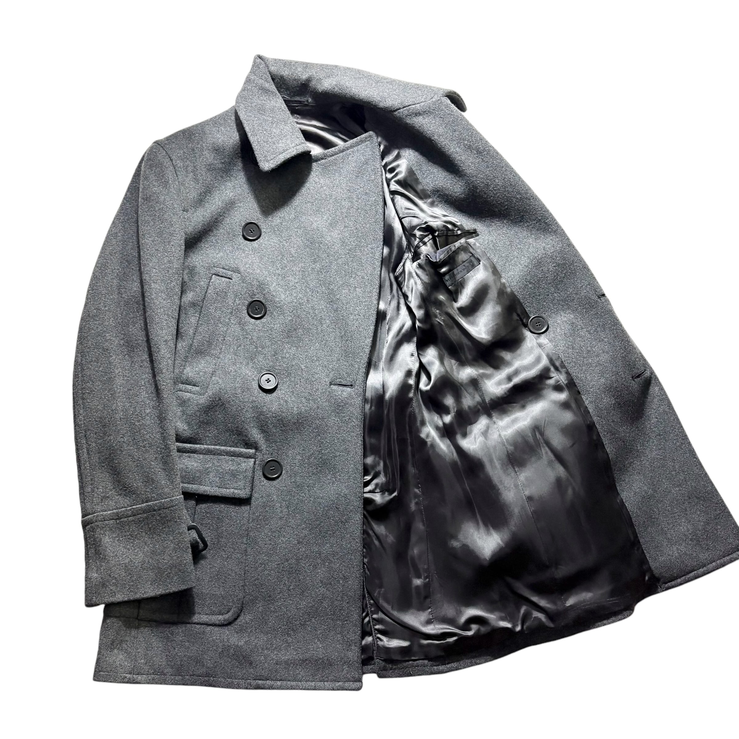 2007AW ALEXANDER McQUEEN melton wool napoleon coat | NOIR ONLINE