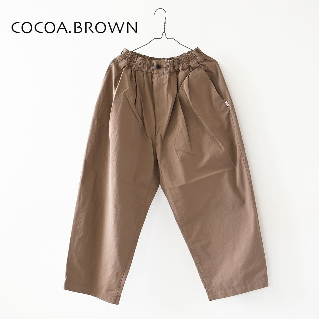 DANTON [ダントン] W C/N Twill Double Pleated Easy Pants [DT