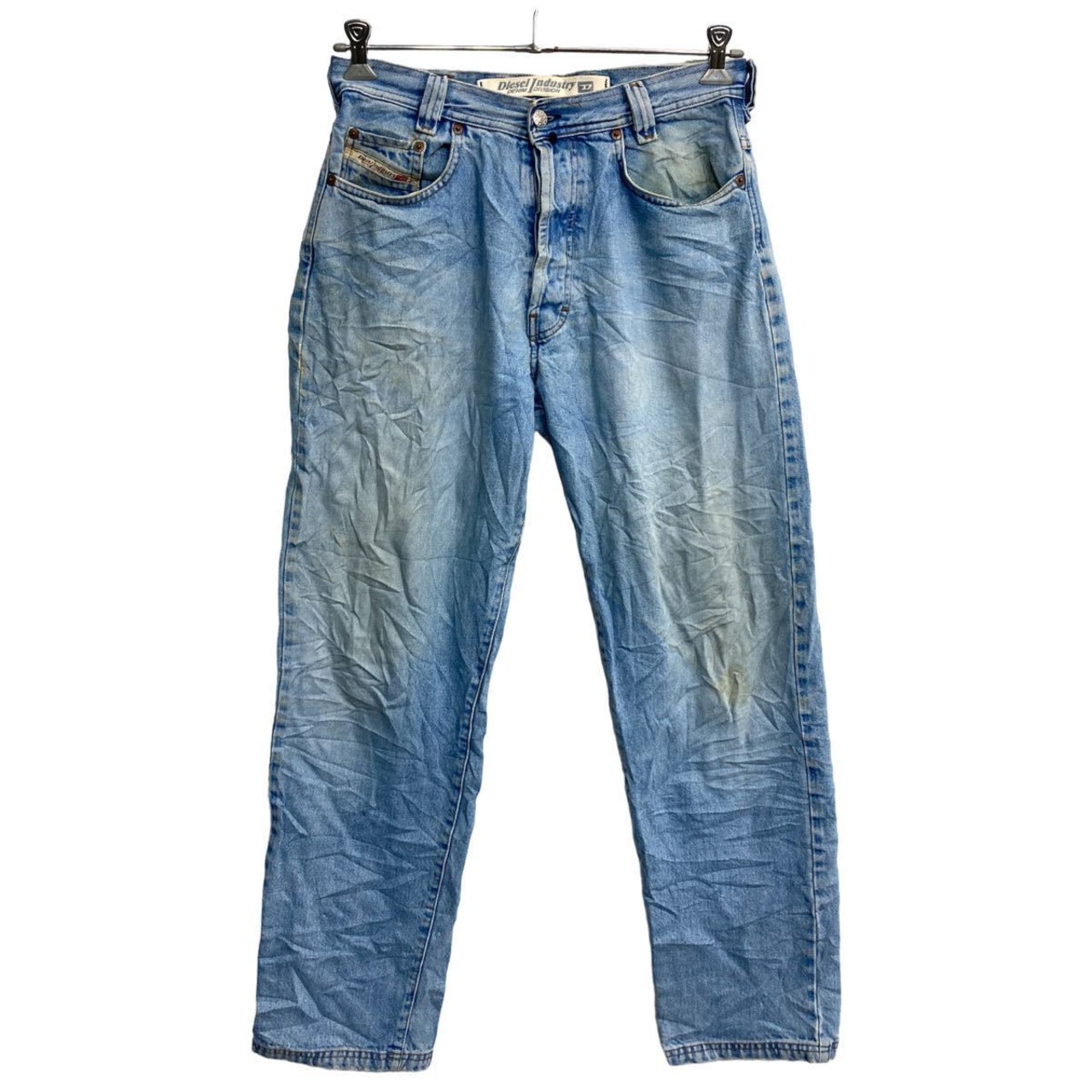 DIESEL デニムパンツ W31 ディーゼル ボタンフライ ライトブルー 古着 