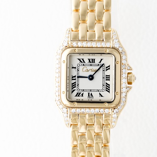 カルティエ パンテール SM ゴールド ベゼル 純正ダイヤモンド