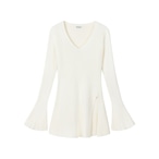 Slim-fit V-neck knit (ME525)