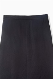 FOURAM - HEAVY SATIN SKIRT ：Dark Purple｜アセテートサテン／セミマット／ドレープ