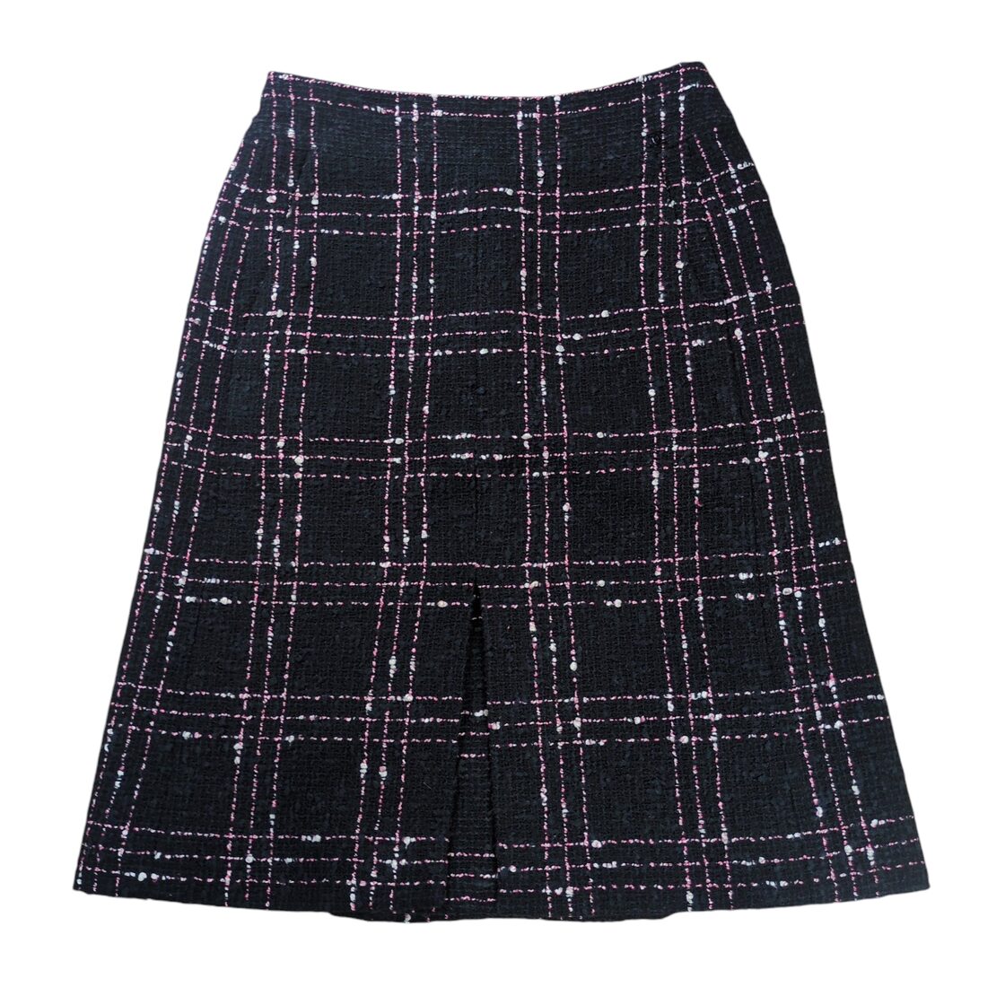 CHANEL ココマークボタン ハイウエスト ツイード台形スカート CHANEL ココマークボタン ハイウエスト ツイード台形スカート