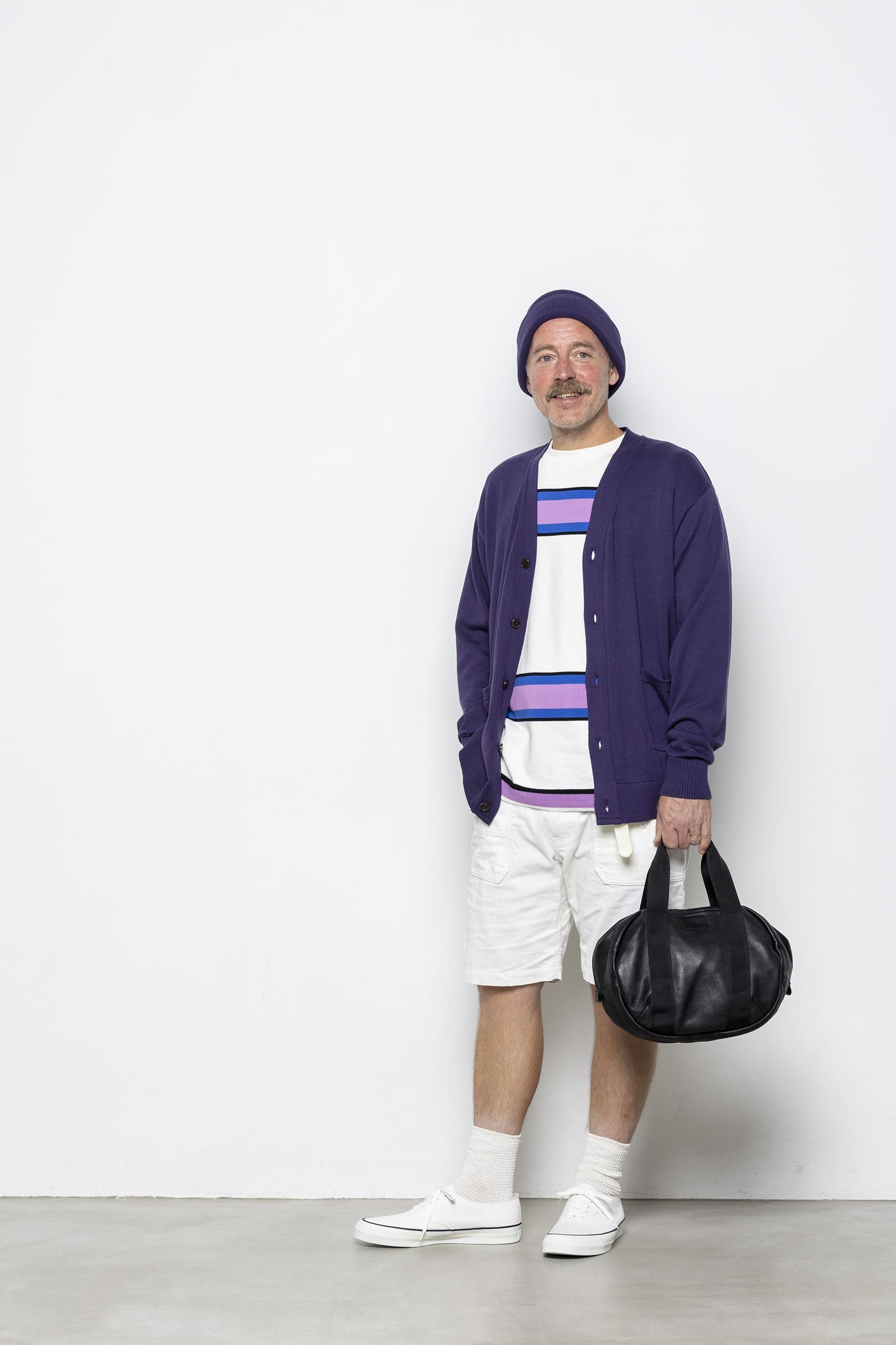 FUJITO(フジト) Border Knit T-Shirt | サウスオレンジ｜メンズ