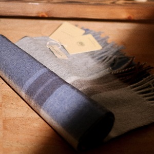 チェック柄フリンジマフラー 7type W10272