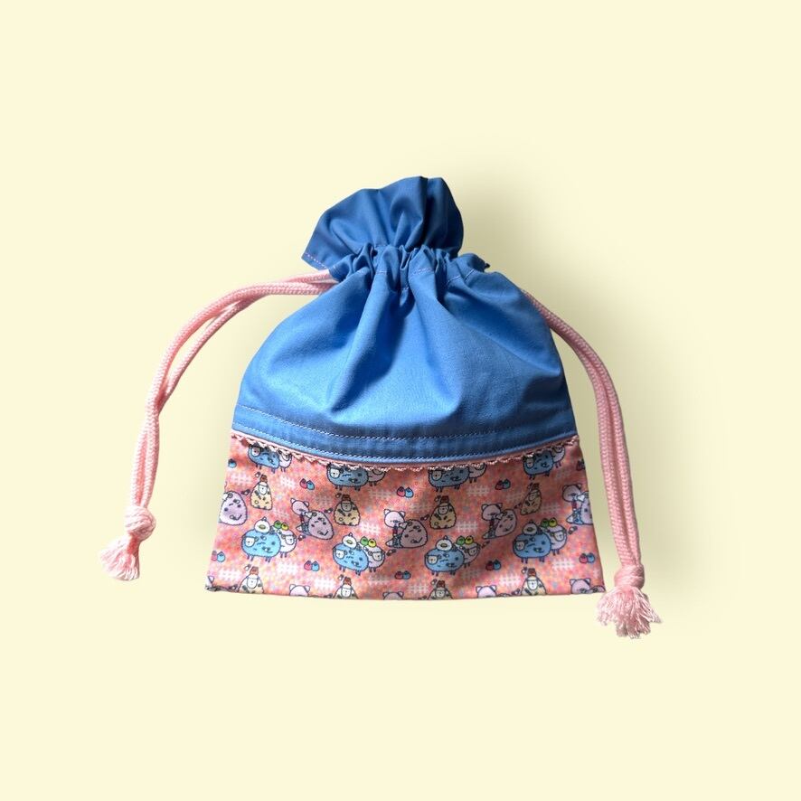ちぴよ 巾着袋(ちぴよ&ひつじ)
