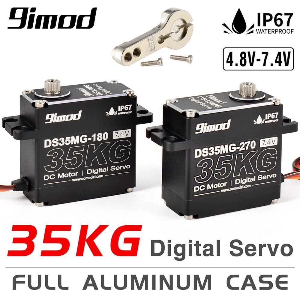 9imod DS35MG 35 キロ防水 サーボ 180 °/270 ° フルアルミケース