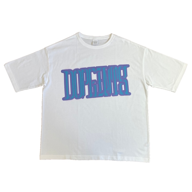 DOPEINTS LOGO 1 TEE - White/Purple,Blue (L)