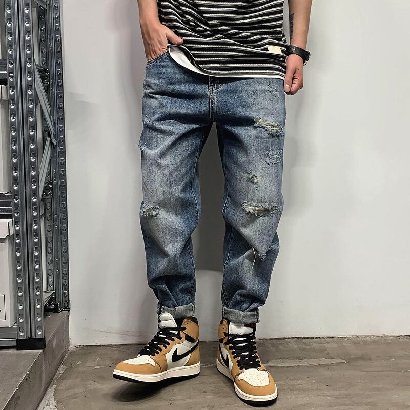 ジーンズ パンツ スプリングオータムルーズ ストリート 春物 秋物 Xu_Tailang33921732264