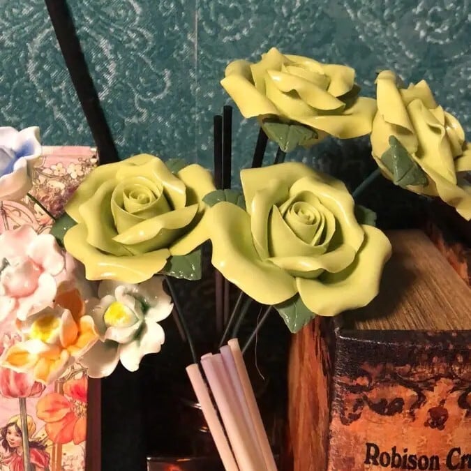 造花 バラ 薔薇 6本セット おしゃれ かわいい インテリア フェイク