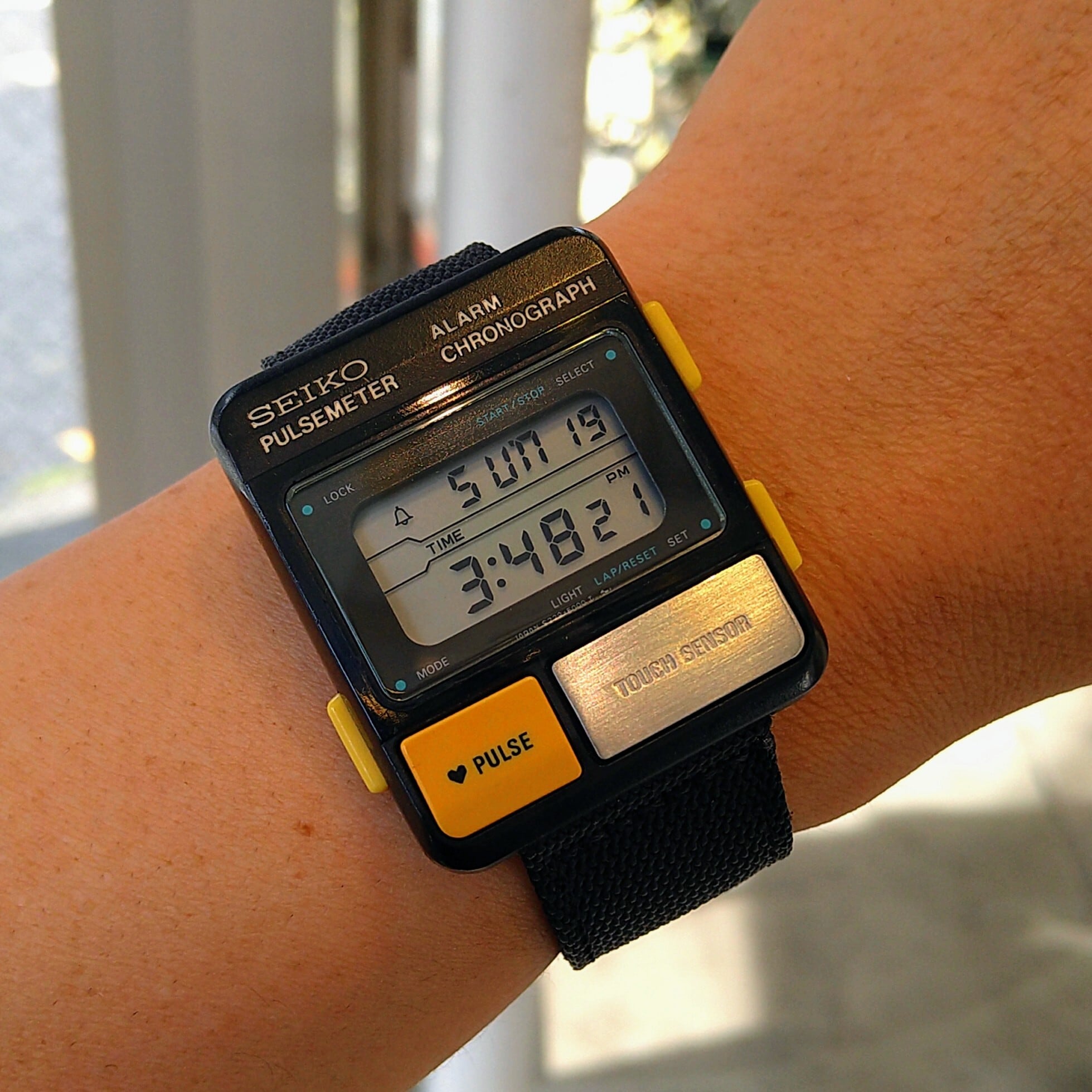 SEIKO☆セイコー PULSEMETER パルスメーター デジタル 腕時計 S229 