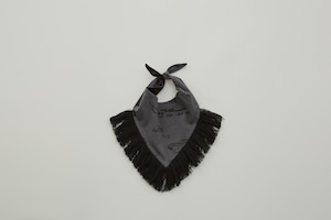 【23AW】eLfinFolk(エルフィンフォルク)Aurora tarina printed bib  charcoal(onesize) ビブ