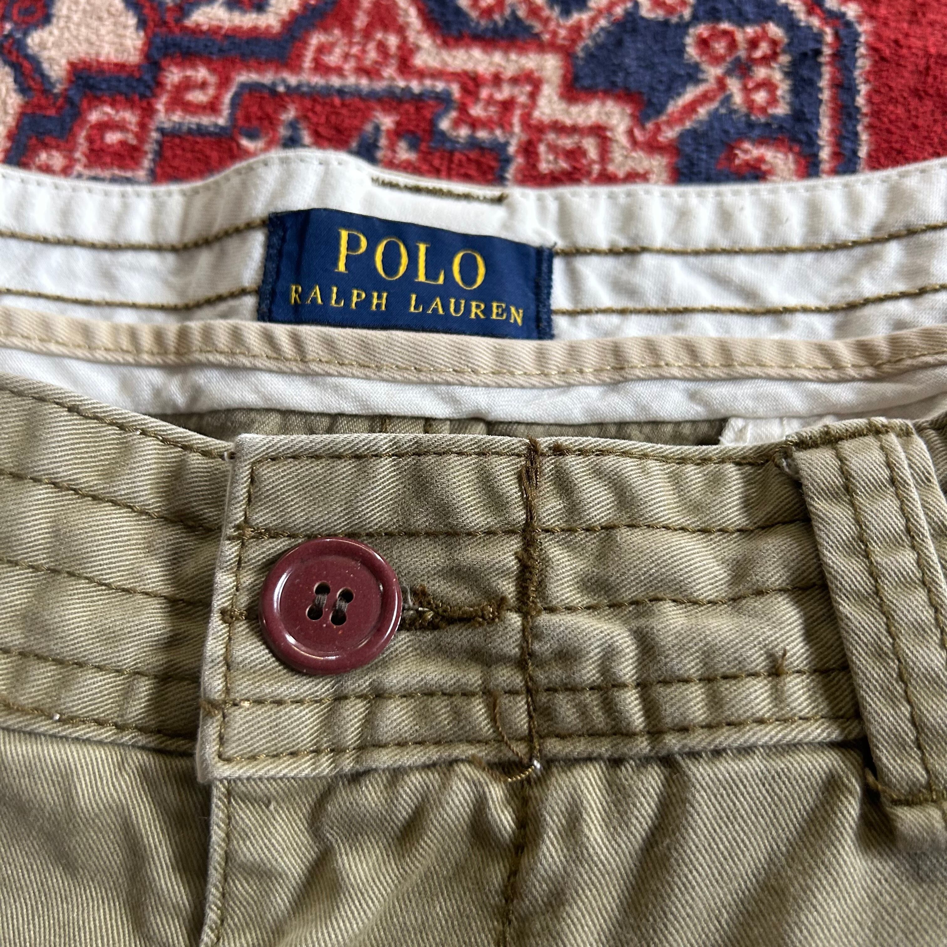 Polo Ralph Lauren cargo shorts W36 カーキ ラルフローレン カーゴショーツ ポロチノ #507007 kapre