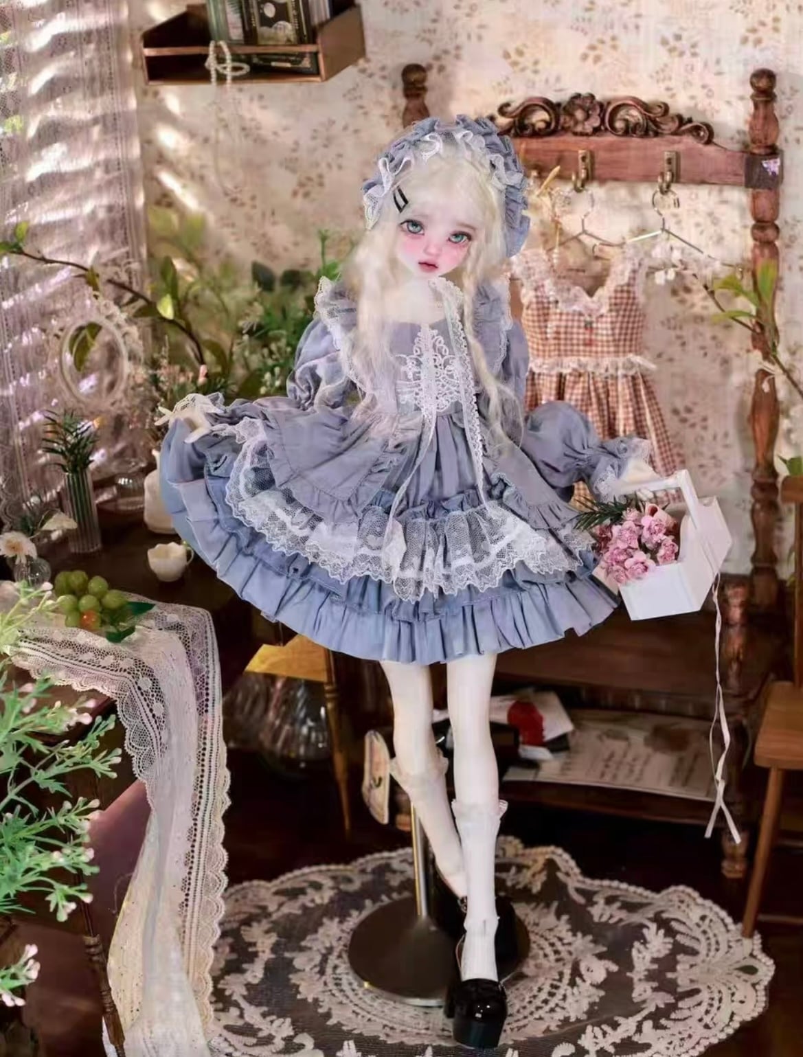 トントトン様専用】チャイニーズヘッドドール 教会服 セット 1/4(40