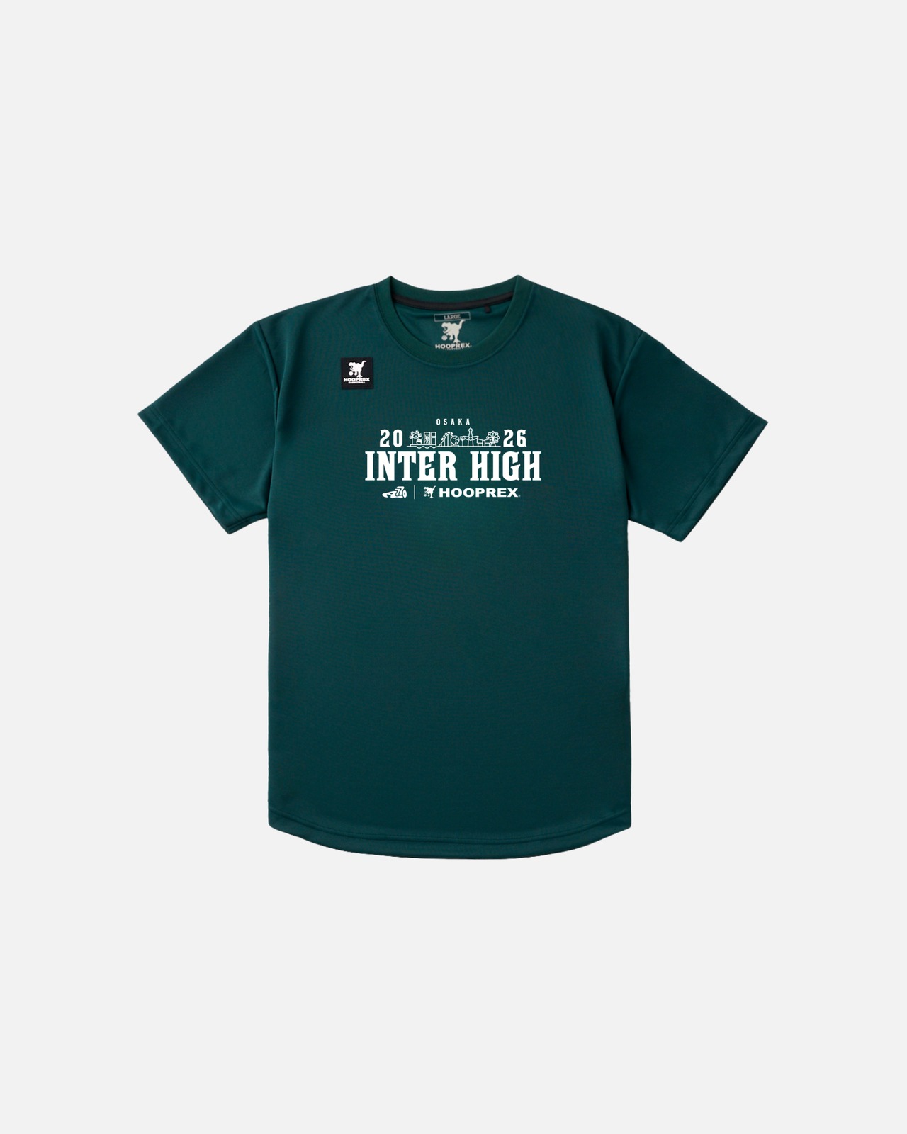 Hooprex × Aokicks｜INTER HIGH2026 Tee - green/white